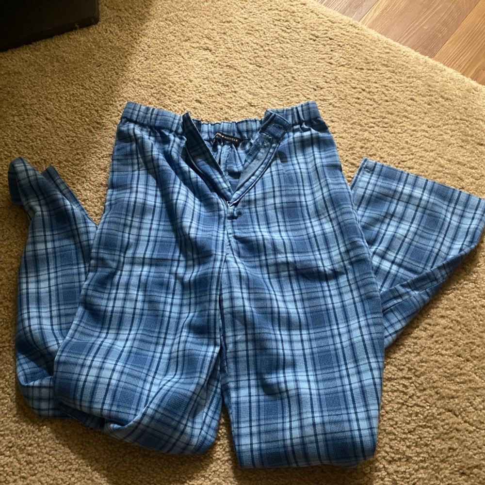 Brandy Melville blue plaid tilden pants